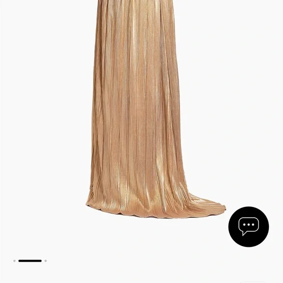 NWT Mac Duggal Metallic Ruched A-Line Gown Size 16 - Picture 16 of 16